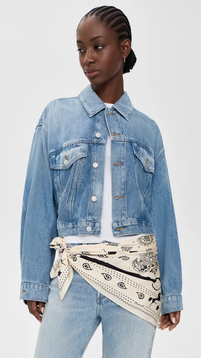 Madewell Medium Silk Bandana | Thumbnail 3 Madewell Medium Silk Bandana | Thumbnail 3