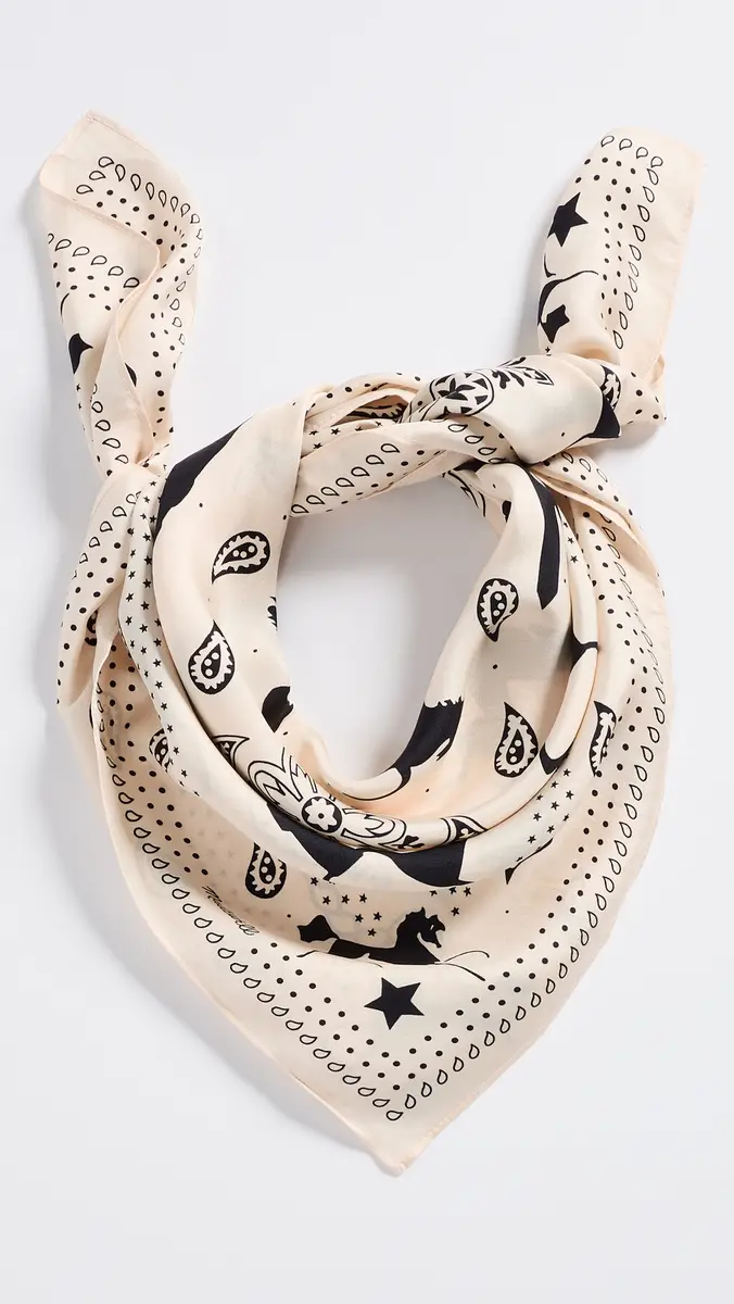 Madewell Medium Silk Bandana | Thumbnail 4 Madewell Medium Silk Bandana | Thumbnail 4