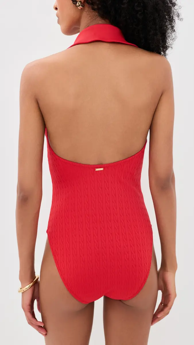 L'Agence Collard One Piece with Gold Branded Buttons | Thumbnail 3