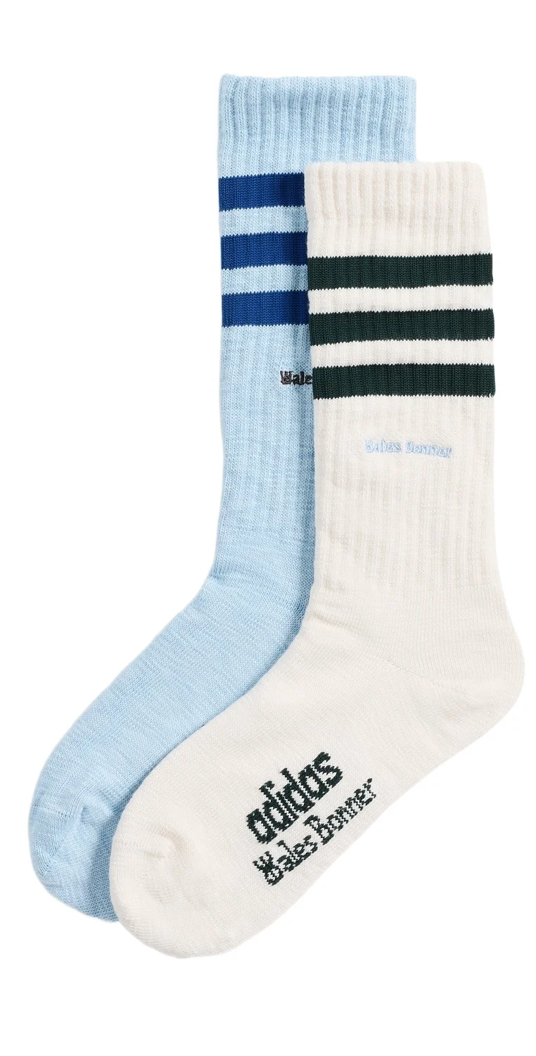 Adidas x Wales Bonner Unisex 3 Stripe Socks 2-Pack
