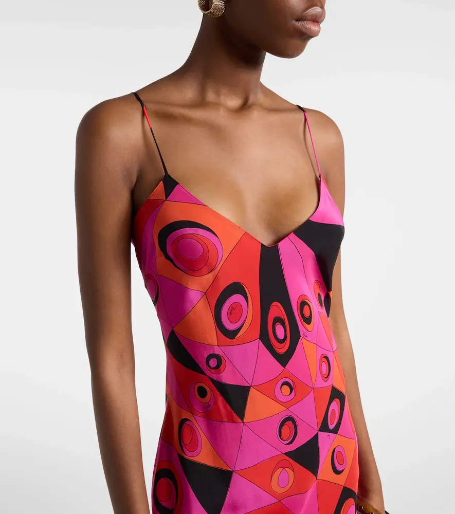 PUCCI Occhi silk twill gown | Thumbnail 5 PUCCI Occhi silk twill gown | Thumbnail 5