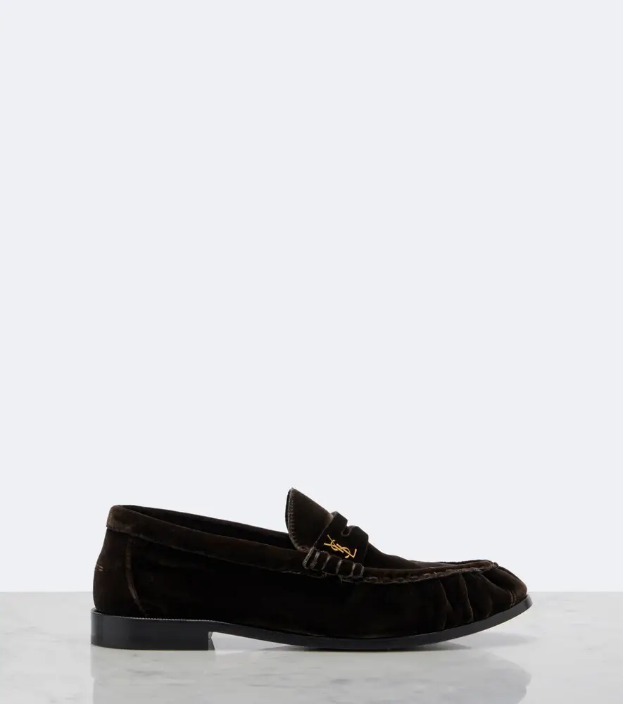 Saint Laurent Le Loafer velvet penny loafers | Thumbnail 3 Saint Laurent Le Loafer velvet penny loafers | Thumbnail 3