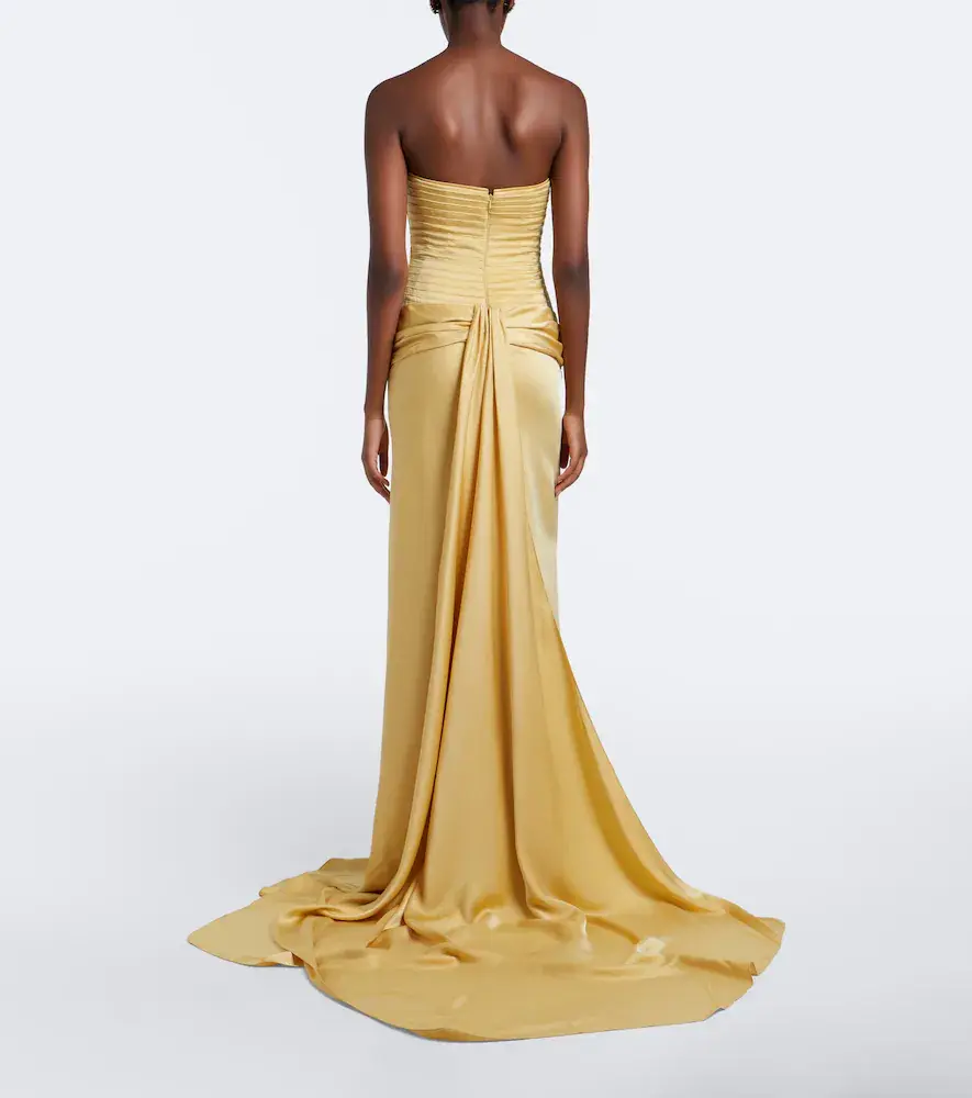 Marmar Halim Satin corset gown | Thumbnail 5 Marmar Halim Satin corset gown | Thumbnail 5