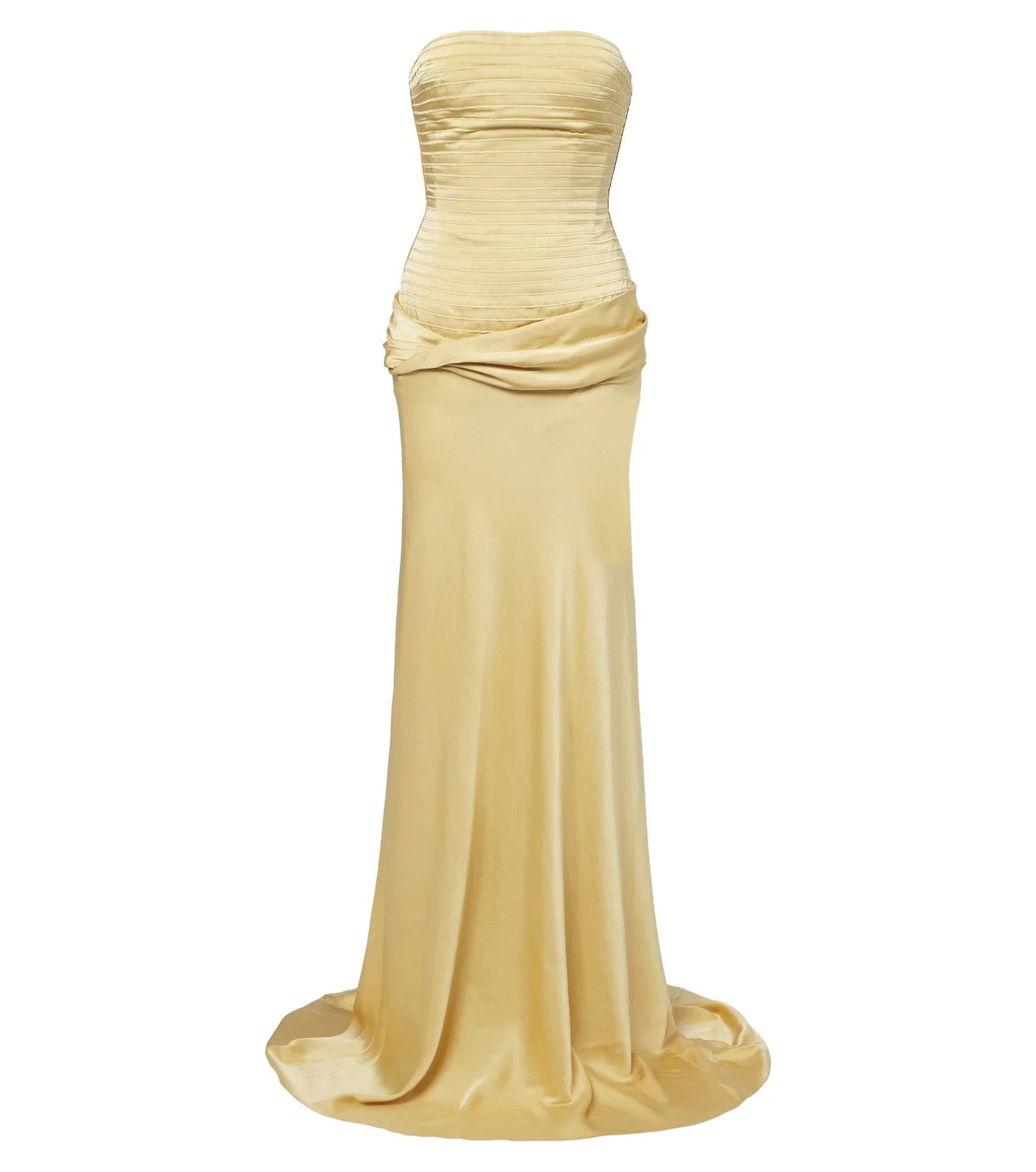 Satin corset gown