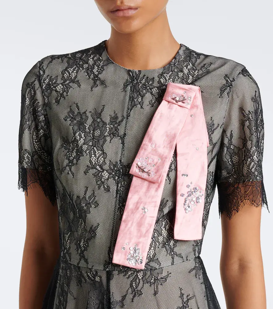 Erdem Embellished lace midi dress | Thumbnail 5