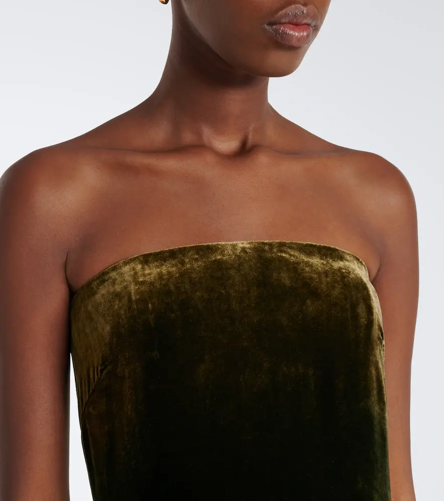 Ralph Lauren Collection Velvet bustier gown | Thumbnail 2