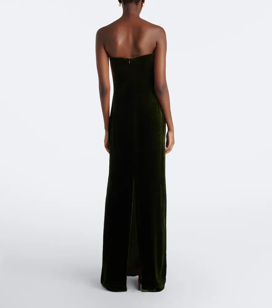 Ralph Lauren Collection Velvet bustier gown | Thumbnail 4