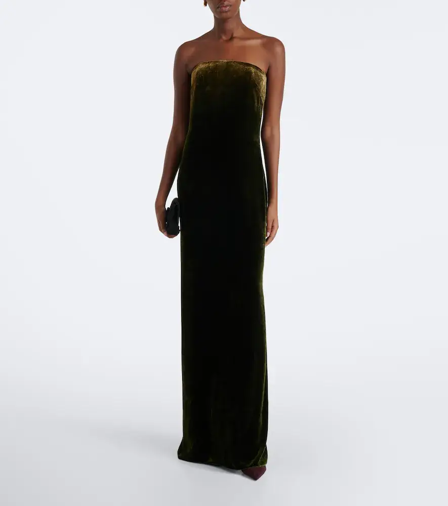 Ralph Lauren Collection Velvet bustier gown | Thumbnail 5
