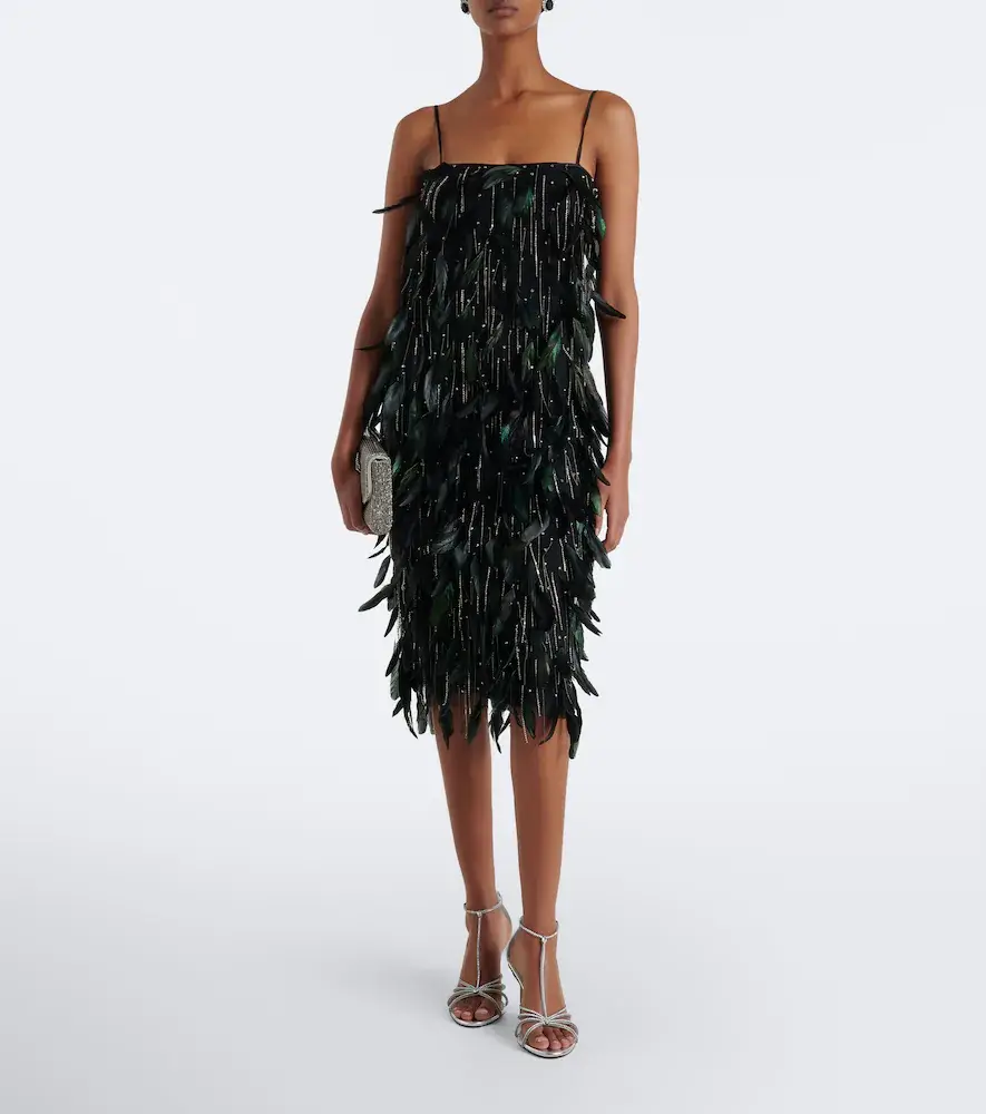 Costarellos Julita embellished fringed cocktail dress | Thumbnail 2