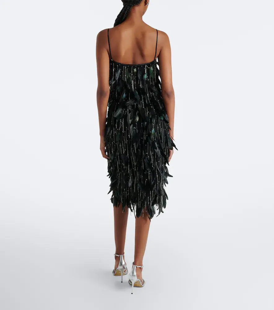 Costarellos Julita embellished fringed cocktail dress | Thumbnail 3