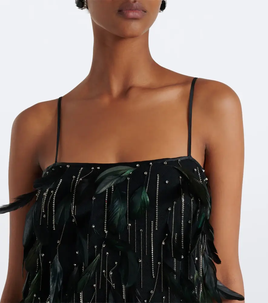 Costarellos Julita embellished fringed cocktail dress | Thumbnail 5