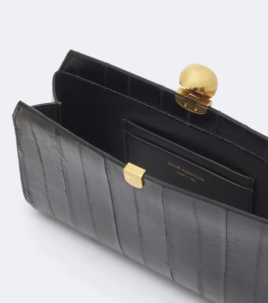 Nour Hammour Lou eel leather clutch | Thumbnail 3