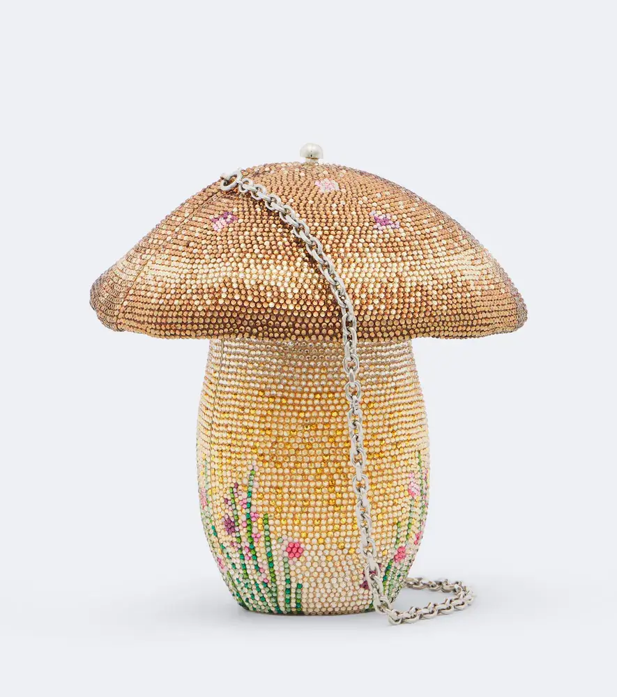 Judith Leiber Couture Mushroom Bella crystal-embellished clutch | Thumbnail 3