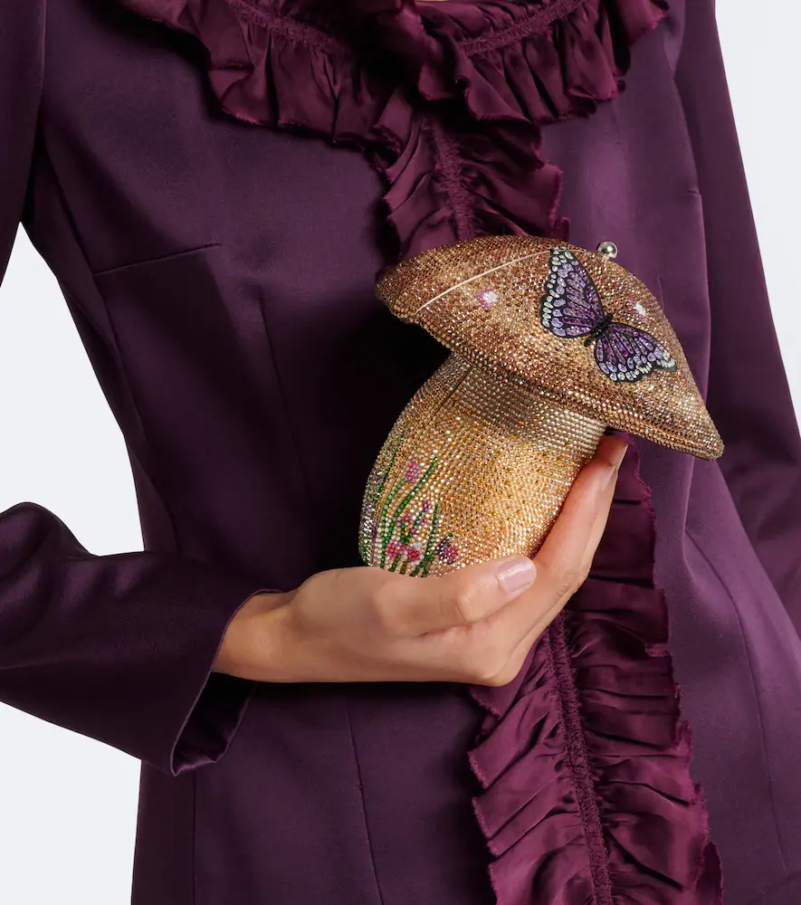 Judith Leiber Couture Mushroom Bella crystal-embellished clutch | Thumbnail 5