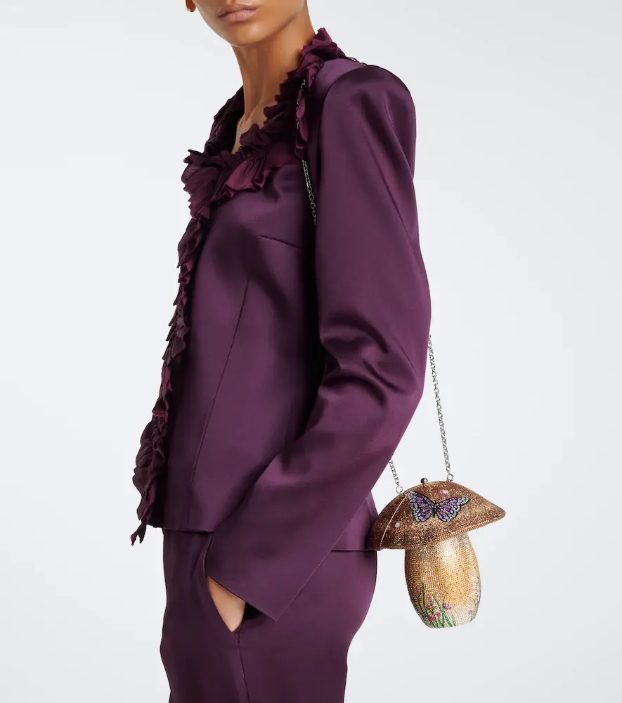 Judith Leiber Couture Mushroom Bella crystal-embellished clutch | Thumbnail 6