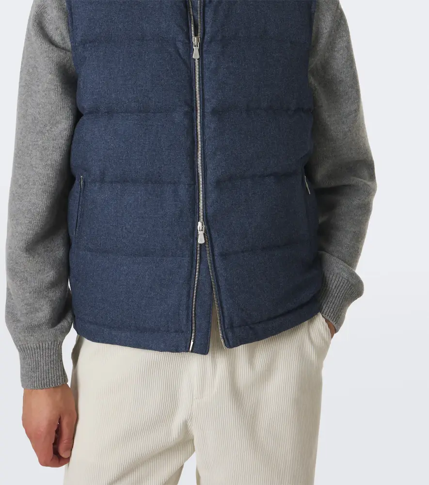 ELEVENTY Wool, cotton, and cashmere puffer vest | Thumbnail 3
