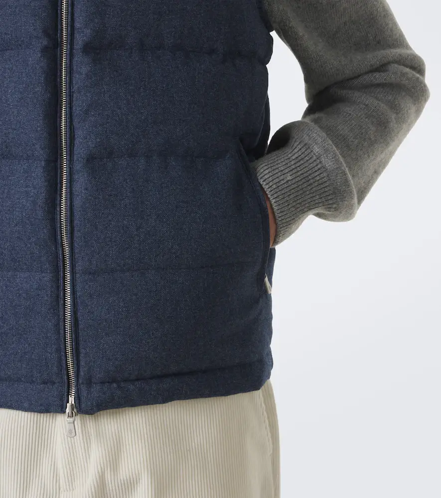 ELEVENTY Wool, cotton, and cashmere puffer vest | Thumbnail 4