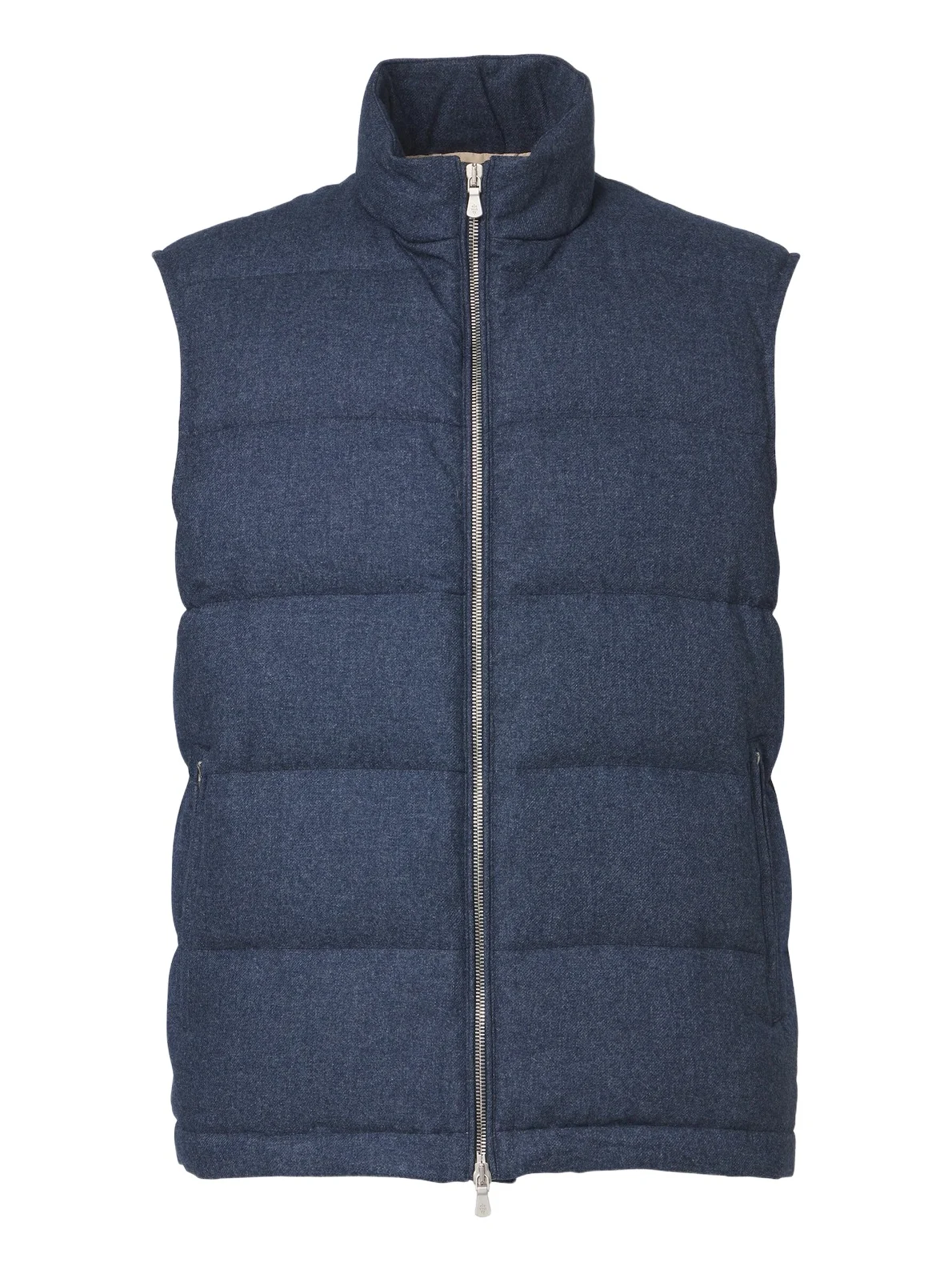 ELEVENTY Wool, cotton, and cashmere puffer vest