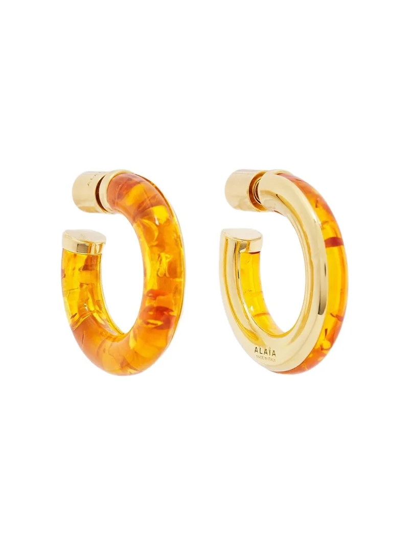 ALAÏA ALAÏA Ray hoop earrings