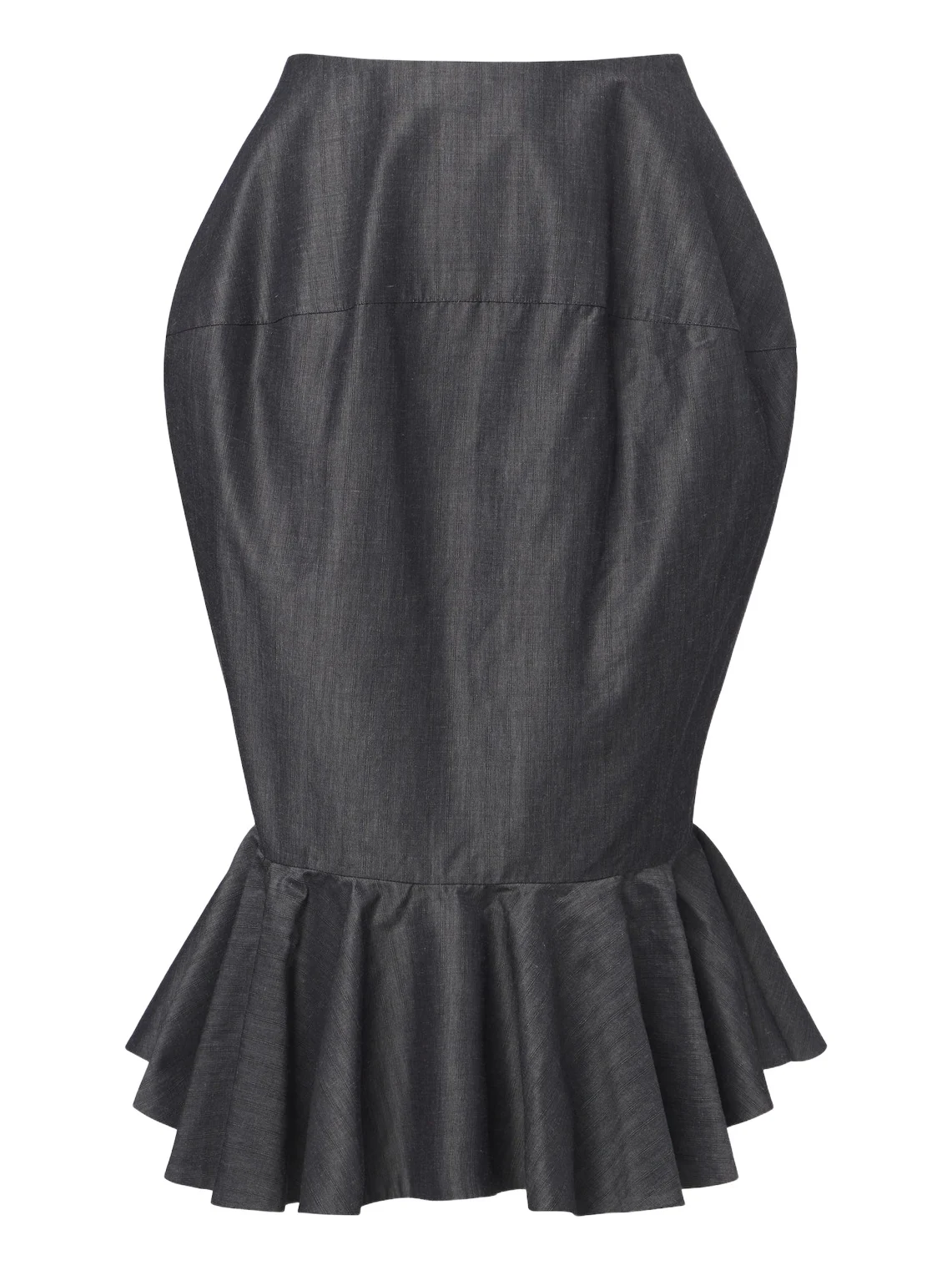 Jacquemus Palmier cotton and mohair-blend midi skirt