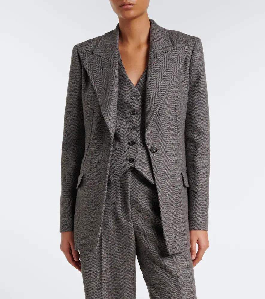 Gabriela Hearst Coleridge herringbone cashmere and wool vest | Thumbnail 4 Gabriela Hearst Coleridge herringbone cashmere and wool vest | Thumbnail 4