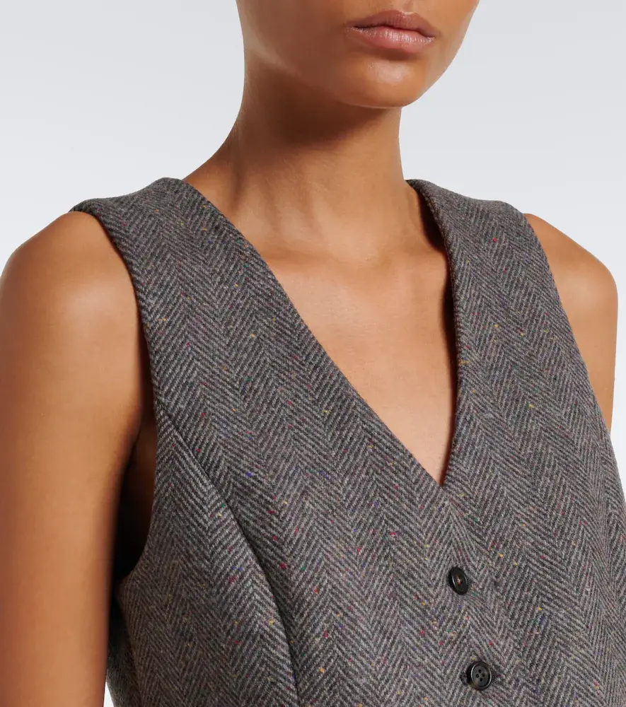 Gabriela Hearst Coleridge herringbone cashmere and wool vest | Thumbnail 5 Gabriela Hearst Coleridge herringbone cashmere and wool vest | Thumbnail 5