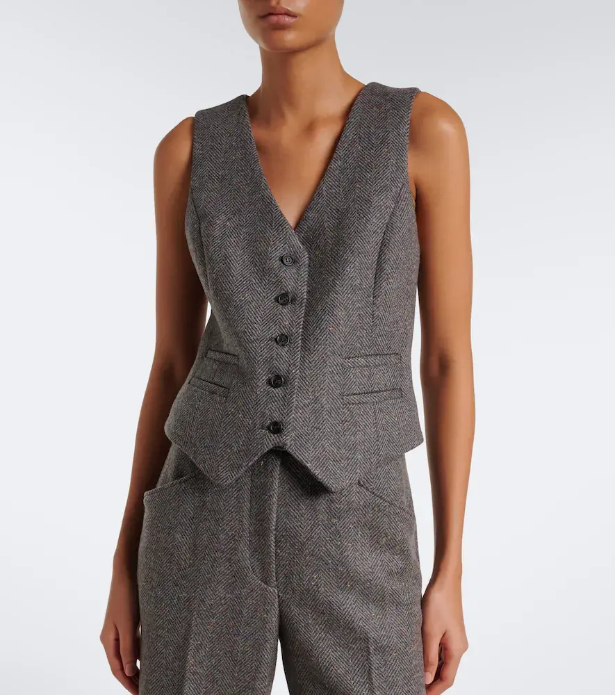 Gabriela Hearst Coleridge herringbone cashmere and wool vest | Thumbnail 6 Gabriela Hearst Coleridge herringbone cashmere and wool vest | Thumbnail 6