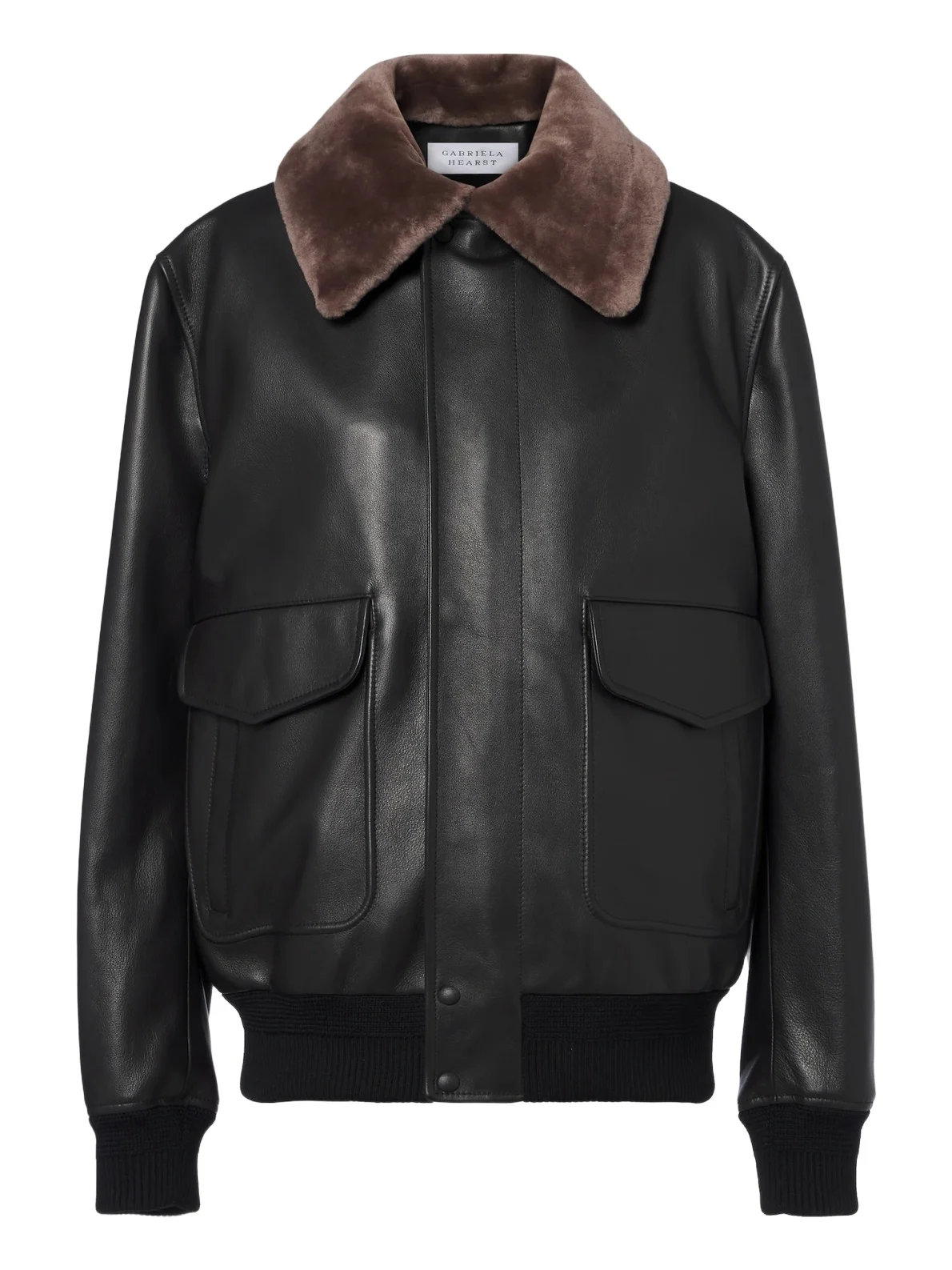 Gabriela Hearst Grant shearling-trimmed leather jacket
