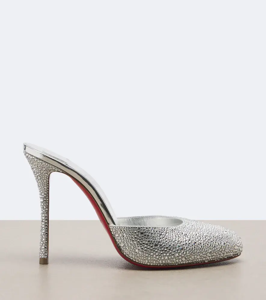 Christian Louboutin Dolly embellished leather mules | Thumbnail 2 Christian Louboutin Dolly embellished leather mules | Thumbnail 2