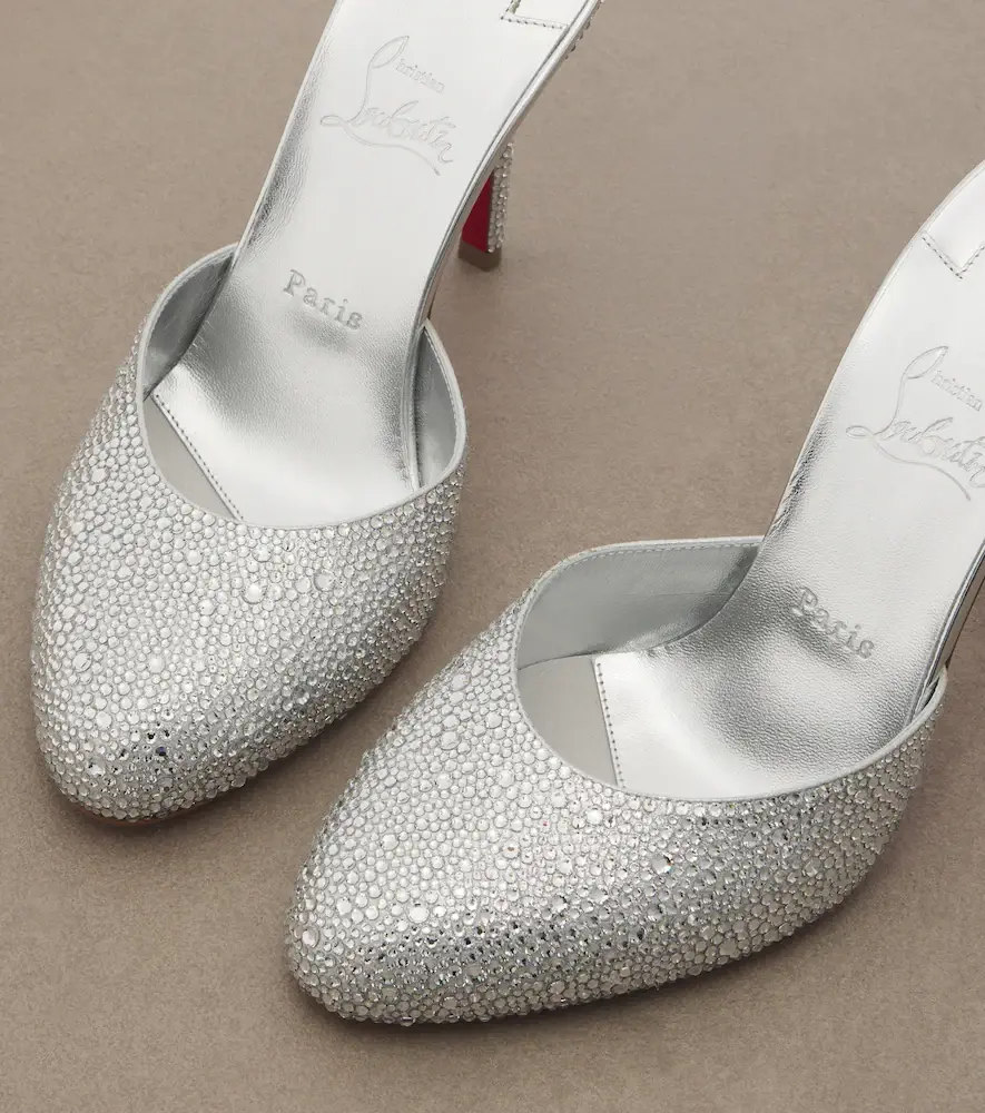 Christian Louboutin Dolly embellished leather mules | Thumbnail 3 Christian Louboutin Dolly embellished leather mules | Thumbnail 3