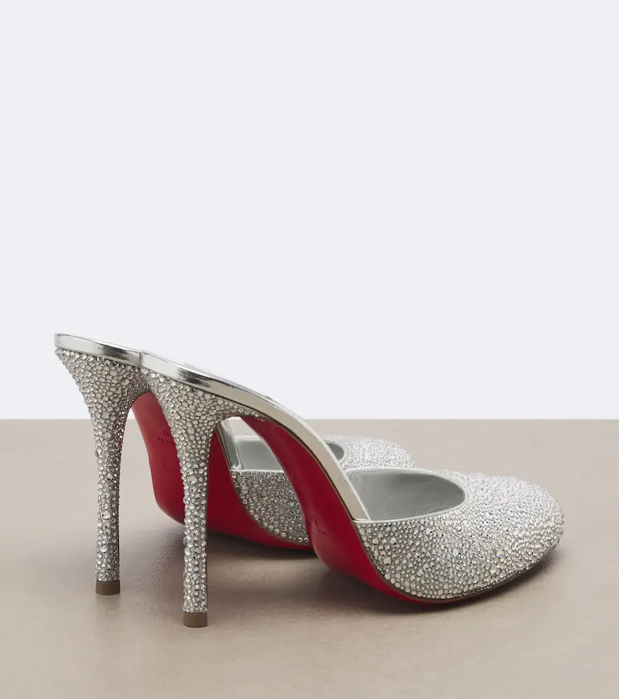 Christian Louboutin Dolly embellished leather mules | Thumbnail 4 Christian Louboutin Dolly embellished leather mules | Thumbnail 4