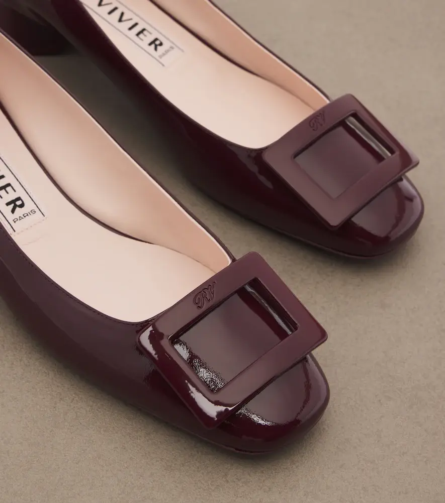 Roger Vivier Roundy Lacquered patent leather ballet flats | Thumbnail 4