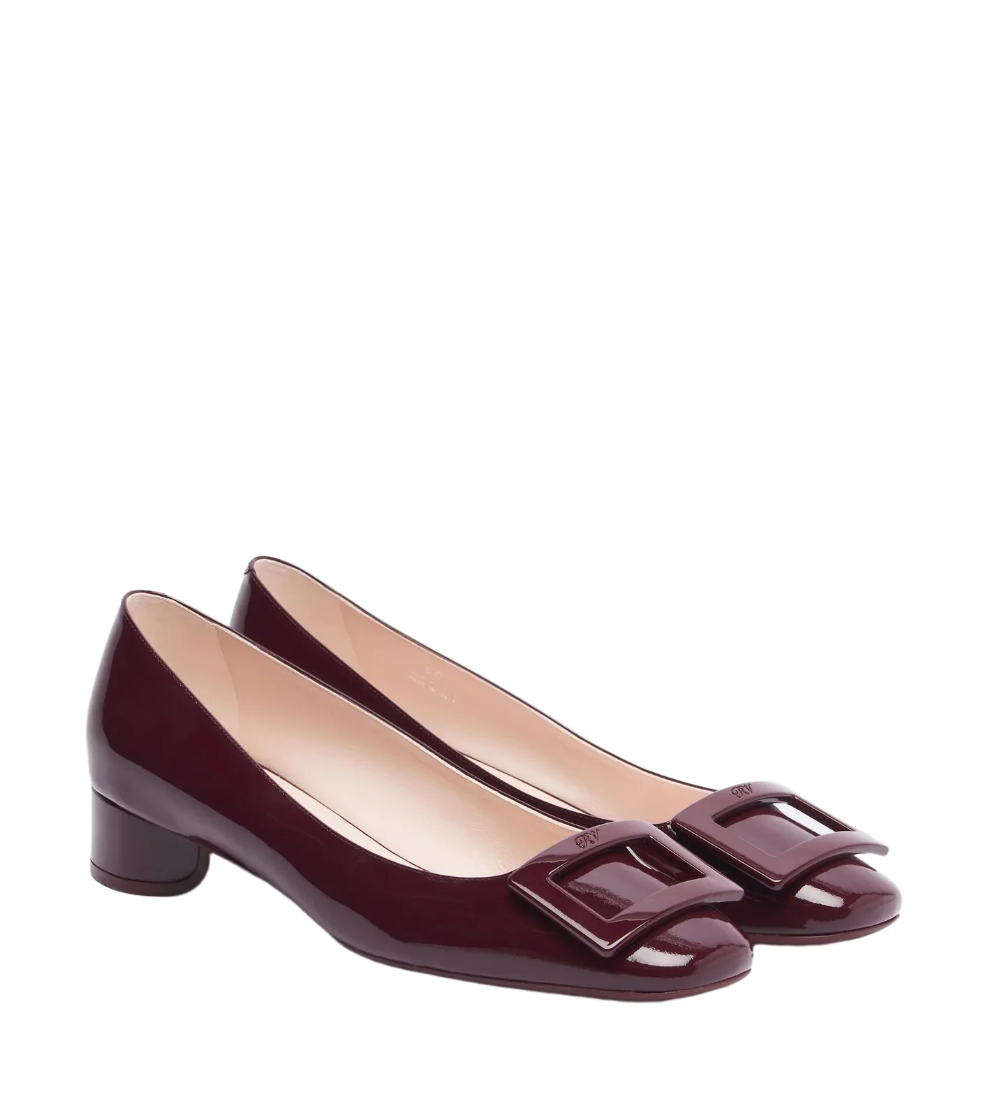 Roger Vivier Roundy Lacquered patent leather ballet flats