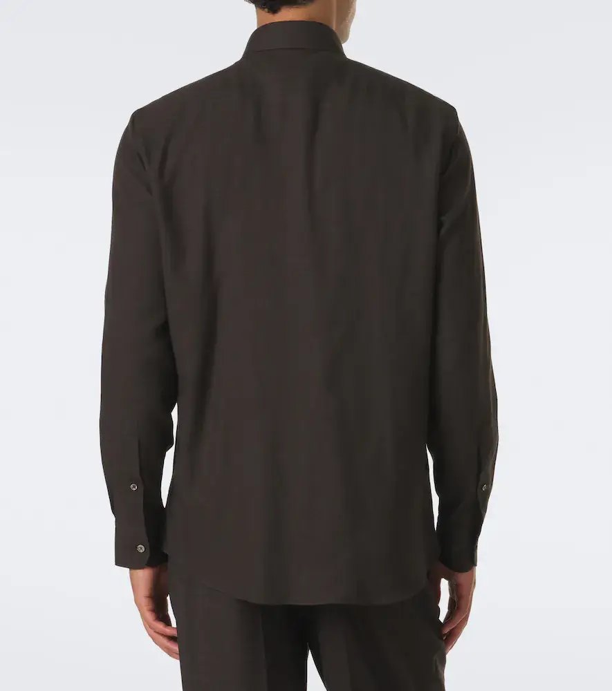 Zegna Cotton and cashmere shirt | Thumbnail 6