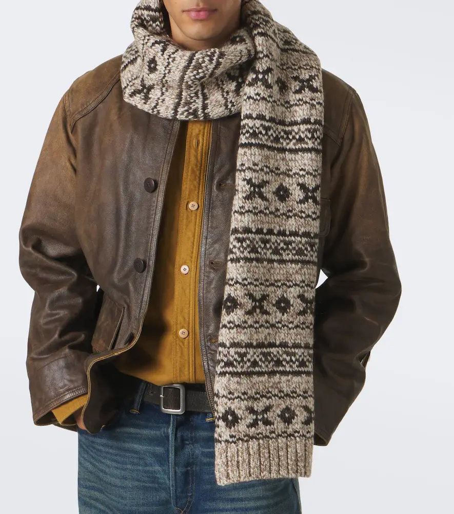 RRL Wool and cotton-blend scarf | Thumbnail 2 RRL Wool and cotton-blend scarf | Thumbnail 2