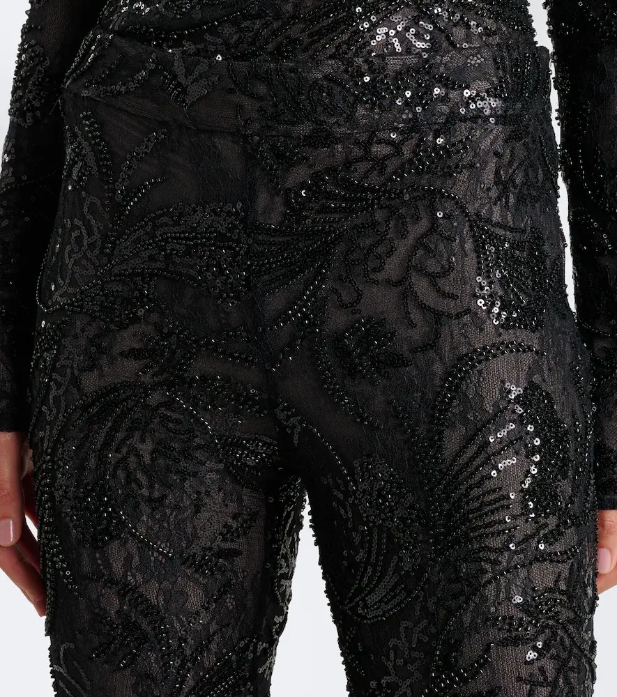 The New Arrivals Ilkyaz Ozel Meihua sequined flared pants | Thumbnail 5 The New Arrivals Ilkyaz Ozel Meihua sequined flared pants | Thumbnail 5
