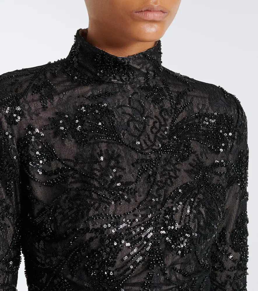 The New Arrivals Ilkyaz Ozel Catroux sequined top | Thumbnail 4 The New Arrivals Ilkyaz Ozel Catroux sequined top | Thumbnail 4