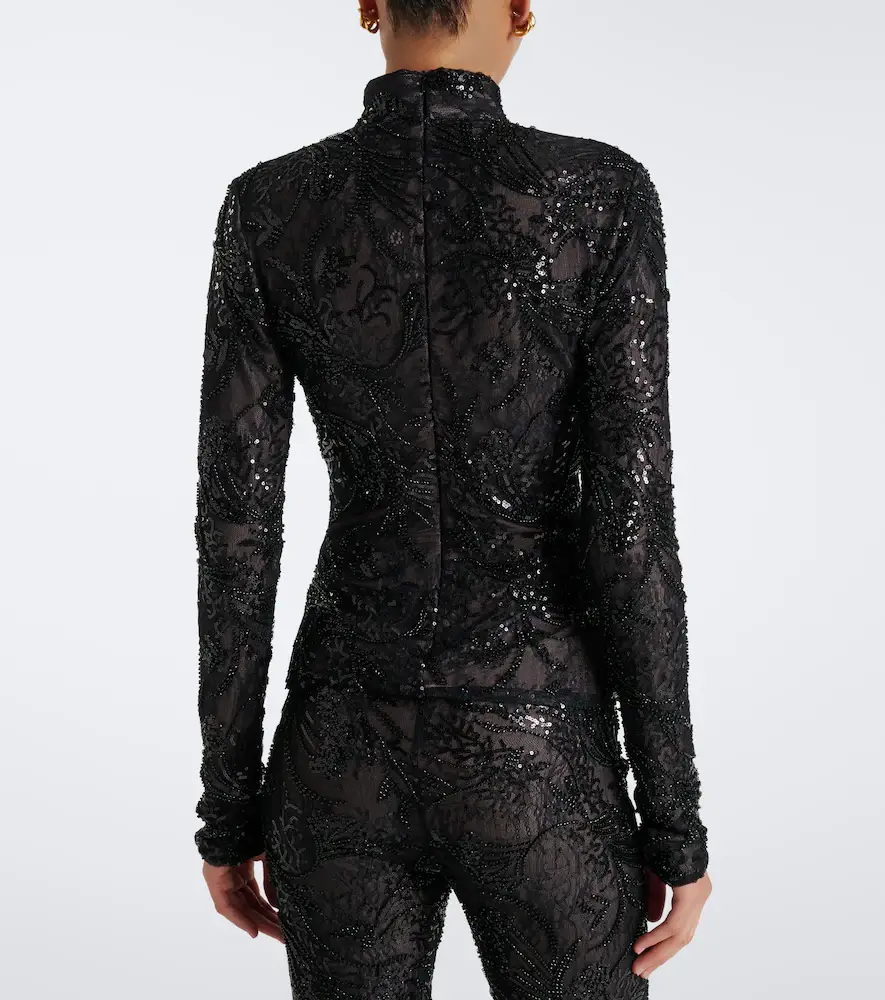 The New Arrivals Ilkyaz Ozel Catroux sequined top | Thumbnail 5 The New Arrivals Ilkyaz Ozel Catroux sequined top | Thumbnail 5