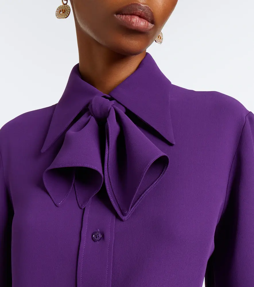 Valentino Garavani Cady Couture tie-neck blouse | Thumbnail 6 Valentino Garavani Cady Couture tie-neck blouse | Thumbnail 6