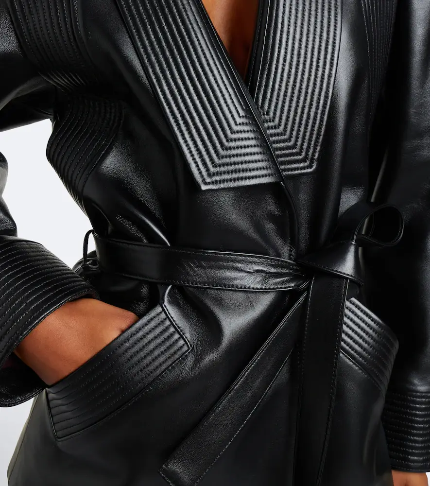 Valentino Garavani Belted leather jacket | Thumbnail 2