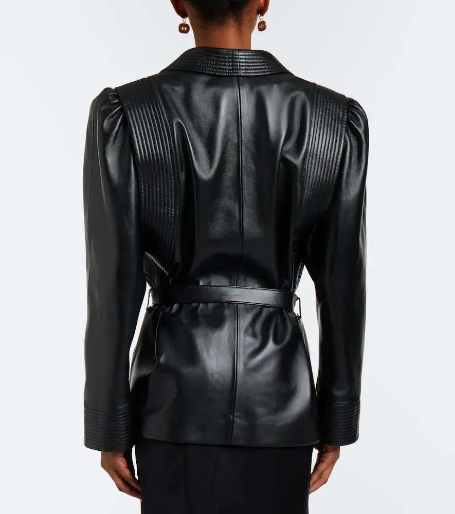 Valentino Garavani Belted leather jacket | Thumbnail 3