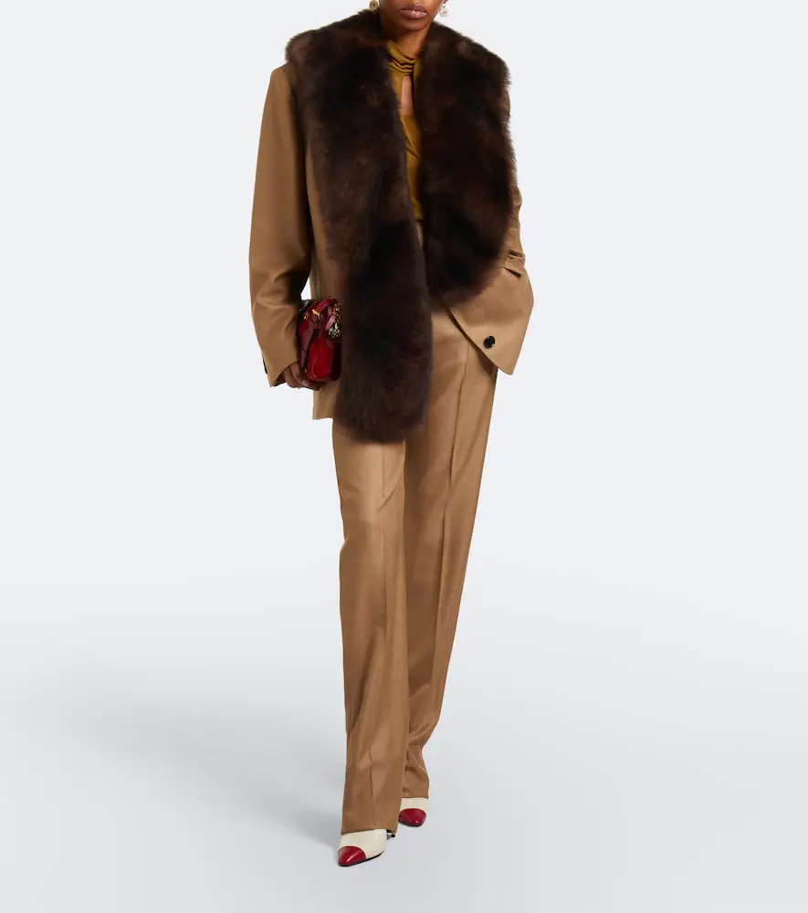 Valentino Garavani Tie-neck silk-blend georgette blouse | Thumbnail 2 Valentino Garavani Tie-neck silk-blend georgette blouse | Thumbnail 2