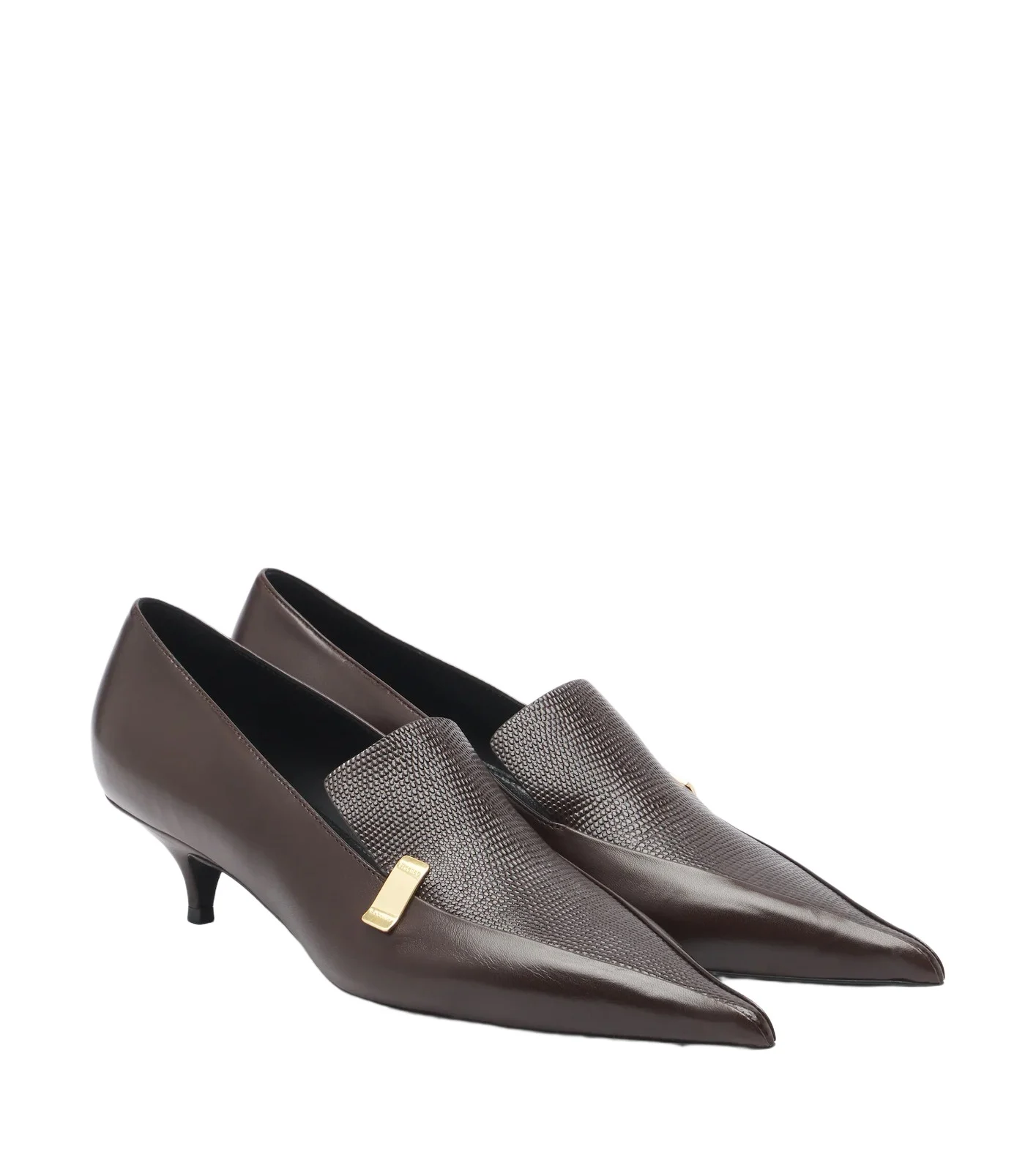Proenza Schouler Slash leather loafer pumps