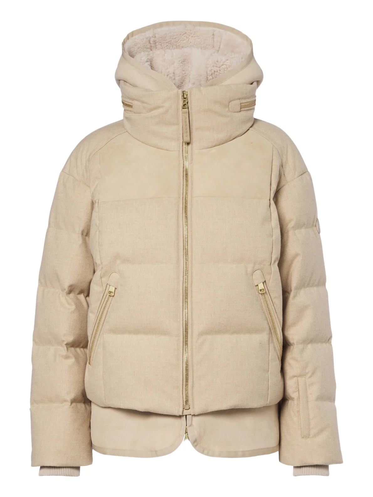 Mojald suede-trimmed down ski jacket Mojald suede-trimmed down ski jacket