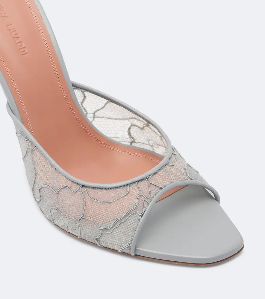Amina Muaddi Alexa lace mules | Thumbnail 3