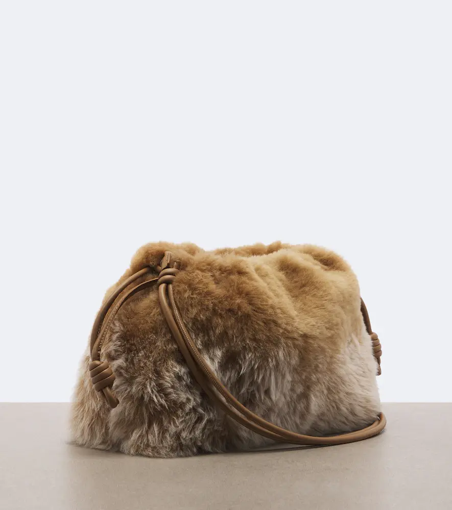 Loewe Flamenco Medium shearling pouch | Thumbnail 3