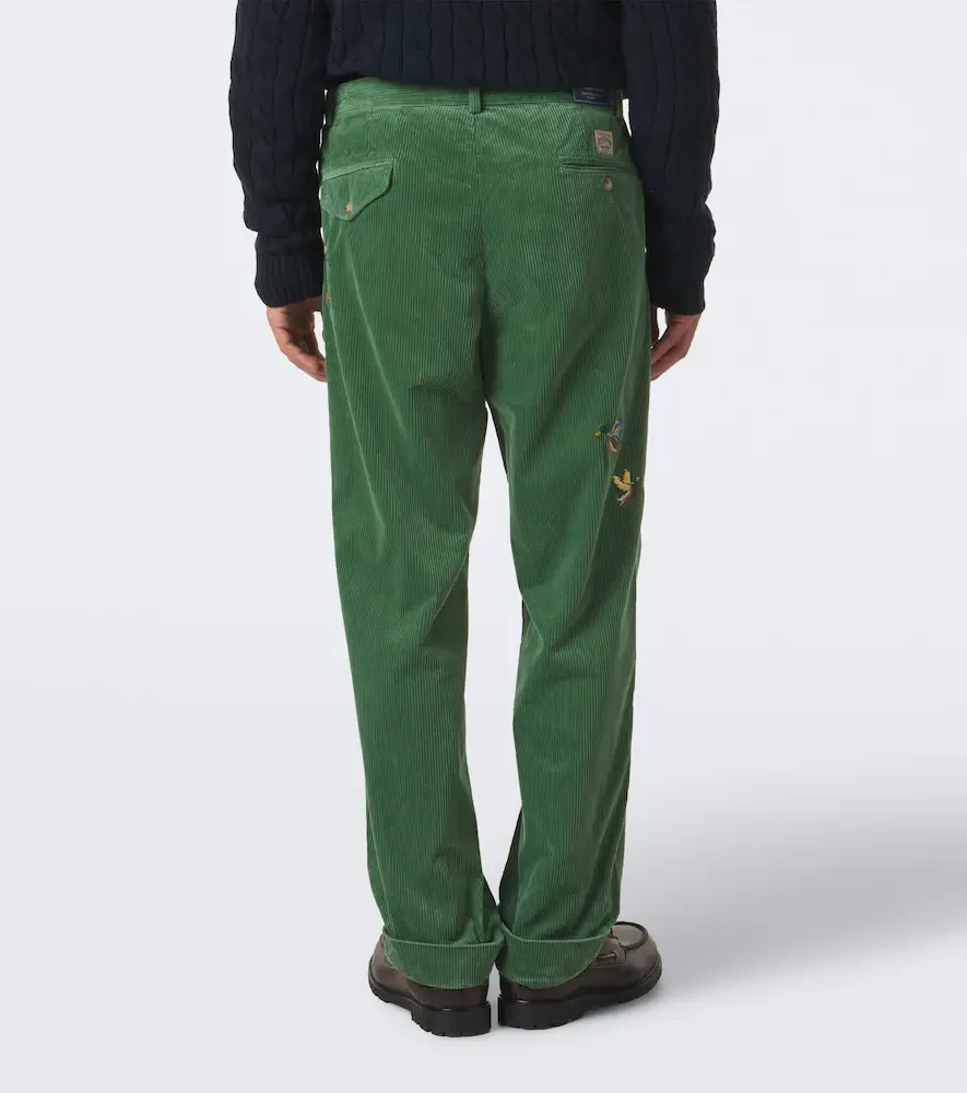 Polo Ralph Lauren Embroidered cotton corduroy straight pants | Thumbnail 3 Polo Ralph Lauren Embroidered cotton corduroy straight pants | Thumbnail 3