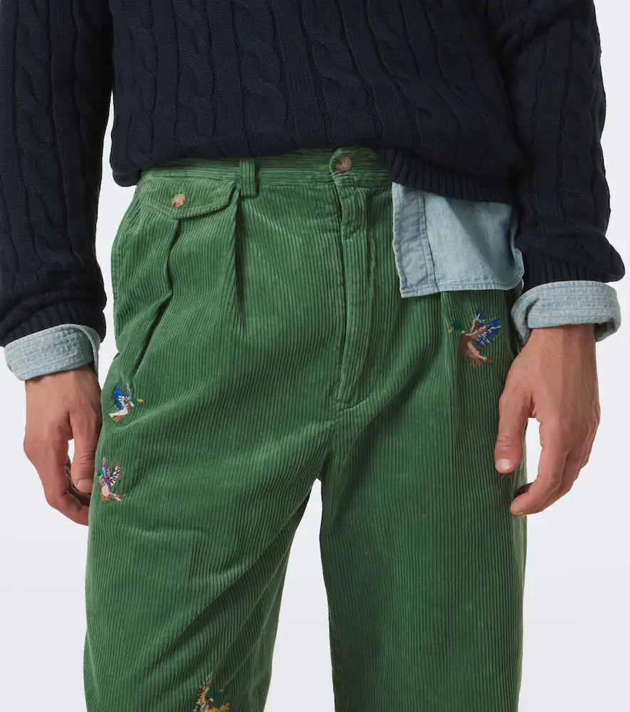 Polo Ralph Lauren Embroidered cotton corduroy straight pants | Thumbnail 4 Polo Ralph Lauren Embroidered cotton corduroy straight pants | Thumbnail 4