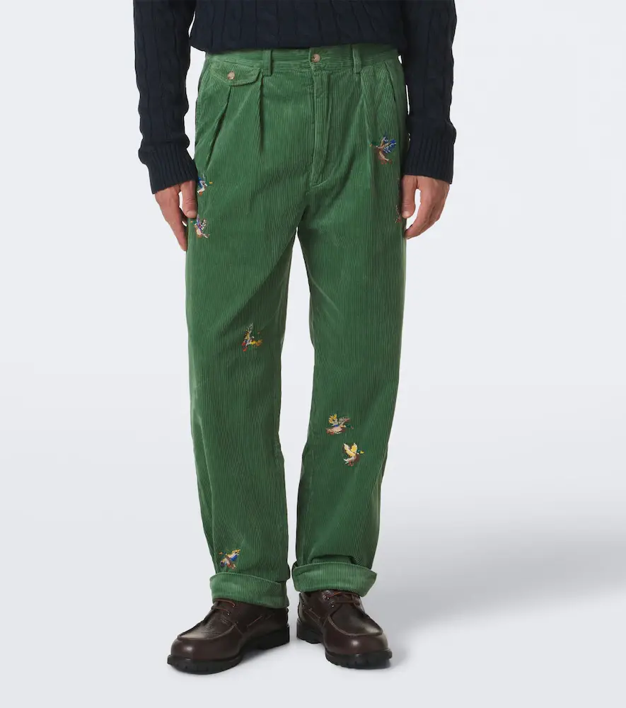 Polo Ralph Lauren Embroidered cotton corduroy straight pants | Thumbnail 7 Polo Ralph Lauren Embroidered cotton corduroy straight pants | Thumbnail 7