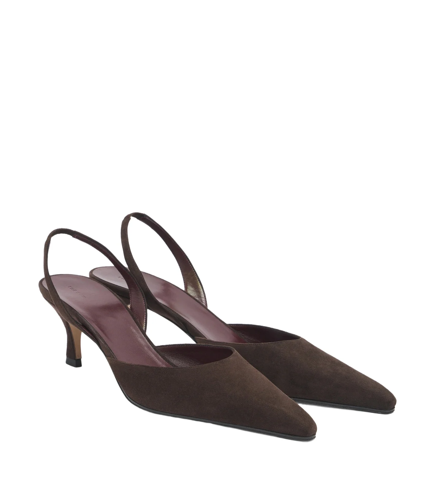 Inez suede slingback pumps